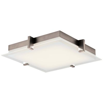 Abra Matrix LED Square Flushmount Light - Color: Polished - Size: Medium - 