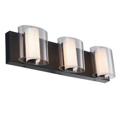 Abra Zoe LED Vanity Light - Color: Clear - Size: 3 light - 20048WV-BL-Zoe