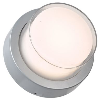 Abra Geo LED Outdoor Wall Sconce in White