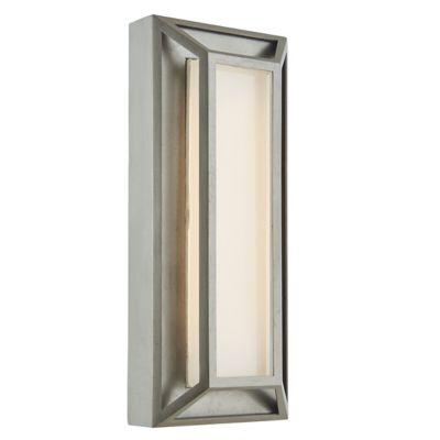 Abra Cell LED Outdoor Wall Sconce - Color: Silver - Size: 12 - 50084ODW-