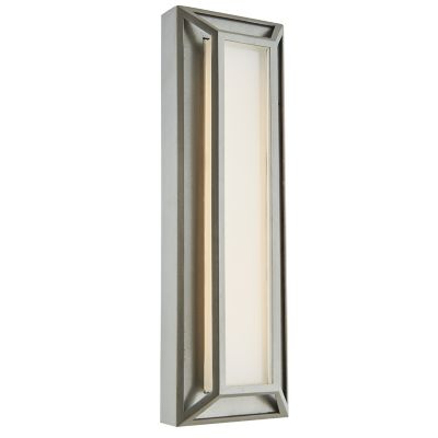 Abra Cell LED Outdoor Wall Sconce - Color: Silver - Size: 18 - 50085ODW-