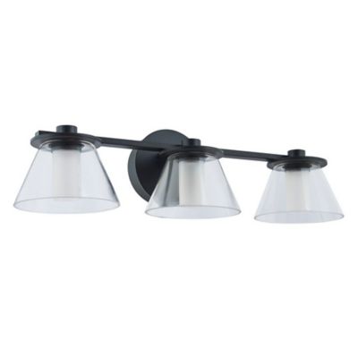 Abra Cone LED Vanity Light - Color: Black - Size: 22 - 20127WV-BL-Cone