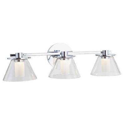 Abra Cone LED Vanity Light - Color: Silver - Size: 22 - 20127WV-CH-Cone