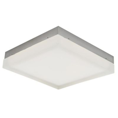 Abra IceCube LED Flushmount Light in Silver, Size: Small