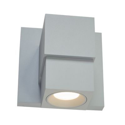 Abra Optics Outdoor Downlight LED Wall Sconce - Color: Silver - 50066ODW-SL