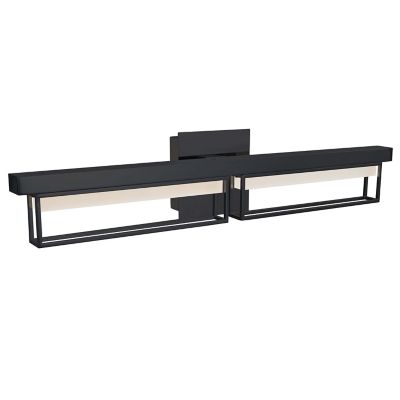 Abra Pane LED Vanity Light - Color: Black - Size: Medium - 20130WV-BL-Pane