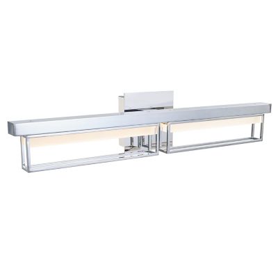 Abra Pane LED Vanity Light - Color: Silver - Size: Medium - 20130WV-CH-Pane