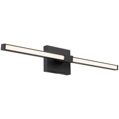 ABA2249074 Abra Epee LED Vanity Light - Color: Black - Size:  sku ABA2249074