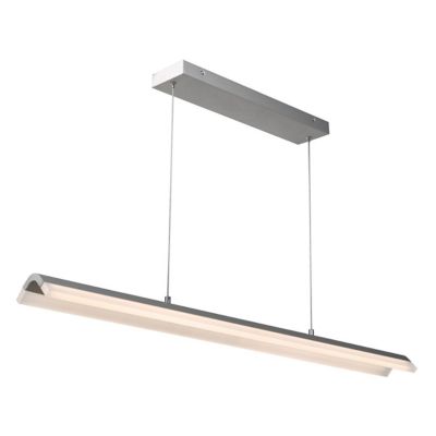 Huxe Cosimo LED Linear Chandelier Light - Color: Silver