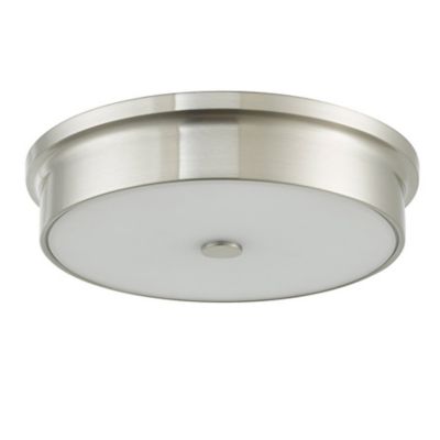 Huxe Federico LED Flush Mount Ceiling Light - Color: Silver - Size: Small