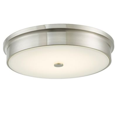 Huxe Federico LED Flush Mount Ceiling Light - Color: Silver - Size: Medium