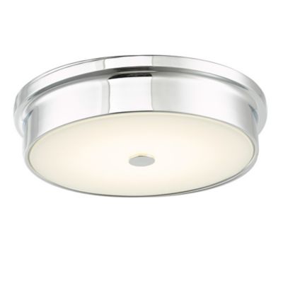 Huxe Federico LED Flush Mount Ceiling Light - Color: White - Size: Small