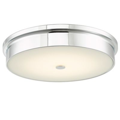 Huxe Federico LED Flush Mount Ceiling Light - Color: White - Size: Medium