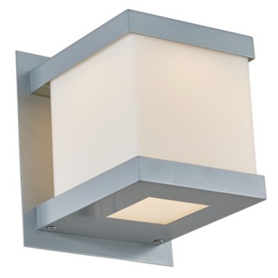 Huxe Edoardo LED Outdoor Wall Light - Color: White - Size: 1 light