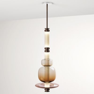 Gabriel Scott Luna LED Pendant Light - Color: Bronze - LNA-PND-BRZ-WHT