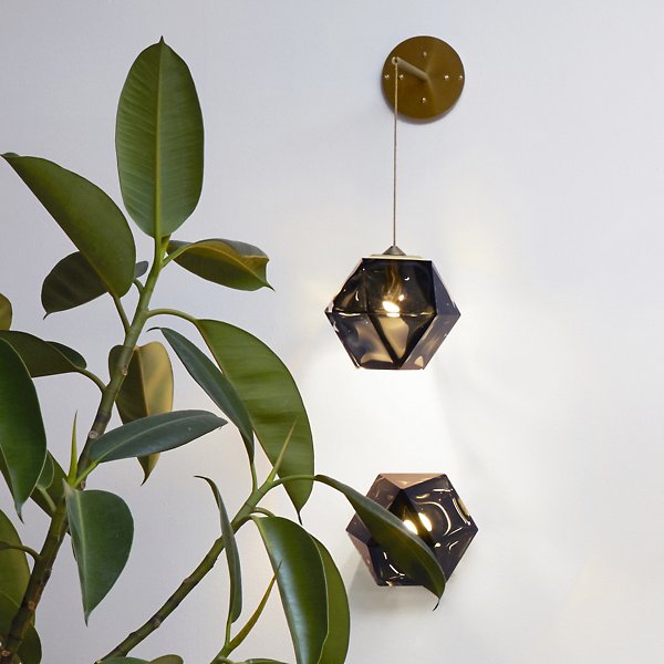 Gabriel Scott Welles Double-Blown Glass LED Hanging Wall Sconce