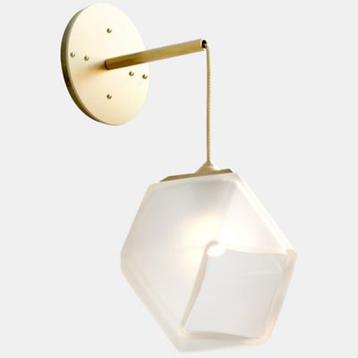 Gabriel Scott Welles Double-Blown Glass LED Hanging Wall Sconce - Color: Wh