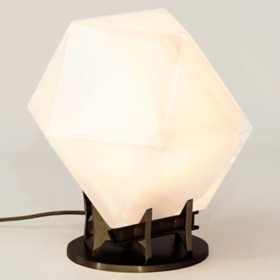 Gabriel Scott Welles Double-Blown Glass Desk Lamp - Color: White - Size: 1 