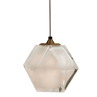 Gabriel Scott Welles Double-Blown Glass Mini Pendant Light - Color: White -