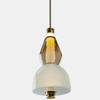 Gabriel Scott LUNA Kaleido Small Pendant Light - Color: Brass - Size: 6 