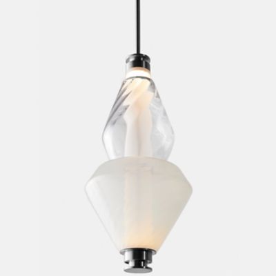 Gabriel Scott LUNA Kaleido Small Pendant Light - Color: Silver - Size: 6 