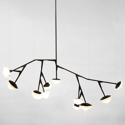 Gabriel Scott Myriad Chandelier - Color: Black - Size: 6  - MYR-CHN-12-B