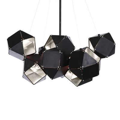 Gabriel Scott Welles Central Chandelier - Color: Black - Size: 6  - WLS-