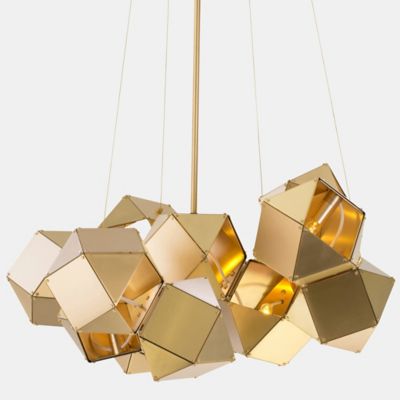 Gabriel Scott Welles Central Chandelier - Color: Gold - Size: 6  - WLS-C