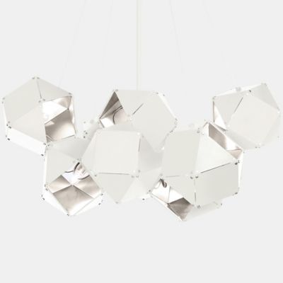 Gabriel Scott Welles Central Chandelier - Color: White - Size: 6  - WLS-