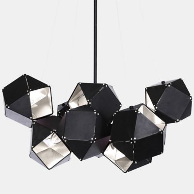 Gabriel Scott Welles Central Chandelier - Color: Black - Size: 24 - WLS-