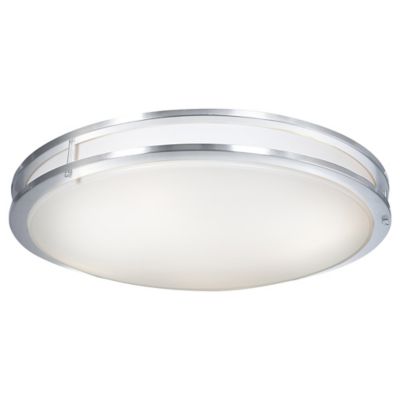 Access Lighting Solero Dimmable LED Flushmount Light - Color: Silver - Siz