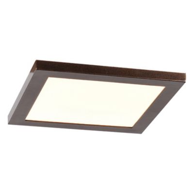 Access Lighting Boxer LED Square Flushmount Light - Color: White - Size: Me