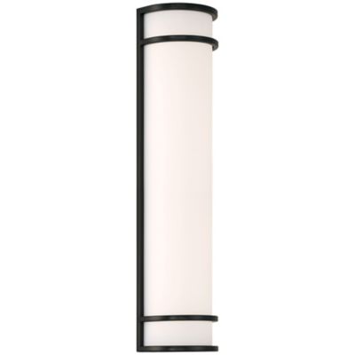 Access Lighting Cove LED Outdoor Wall Sconce - Color: Black - Size: Large -