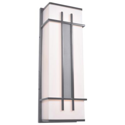 Access Lighting Tuxedo LED Outdoor Wall Sconce - Color: Grey - Size: Medium