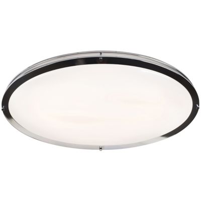 Access Lighting Solero Oval LED Flushmount Light - Color: Silver - Size: 1 