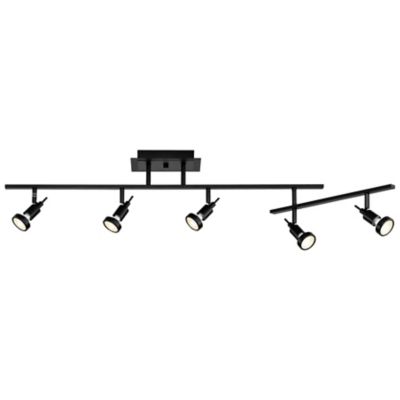 Access Lighting Viper Linear Semi-Flushmount Light in Black, Size: 5 light