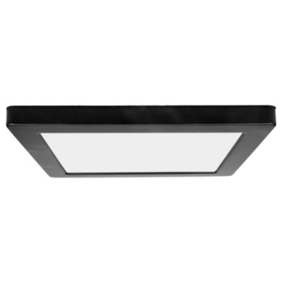 Access Lighting ModPLUS Square LED Flushmount Light - Color: Black - Size: