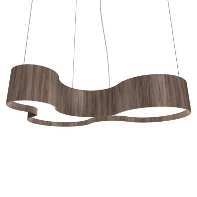 Accord Lighting Organic 291 LED Linear Chandelier in Brown, Size: Medium