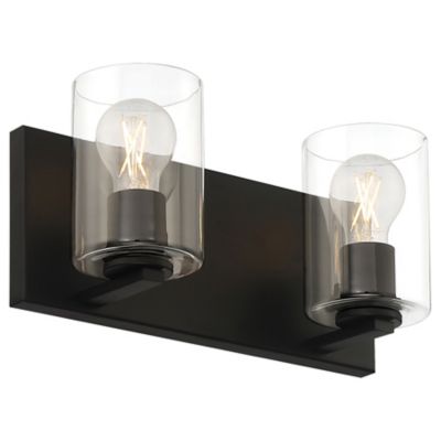 Access Lighting Oslo Vanity Light - Color: Black - Size: 2 light - 62581LED