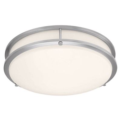 Access Lighting Solero II LED Flushmount Light - Color: Silver - Size: 17