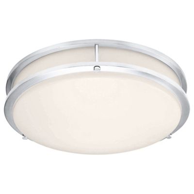 Access Lighting Solero II LED Flushmount Light - Color: Silver - Size: 14