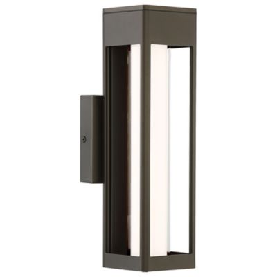 Access Lighting Soll LED Outdoor Wall Sconce - Color: Bronze - Size: 14 