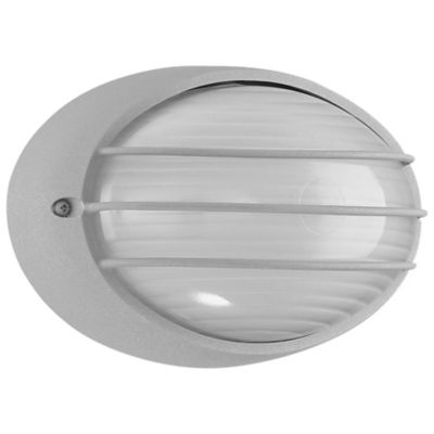 Access Lighting Cabo Outdoor LED Bulkhead Wall Sconce - Color: Silver - Siz