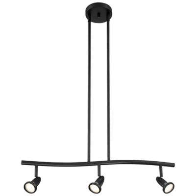 Access Lighting Cobra Spotlight Pendant Light in Black, Size: 3 light