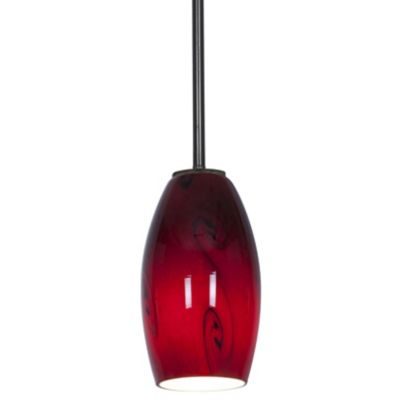 Access Lighting Merlot Mini Pendant Light - Color: Red - Size: 1 light - 28