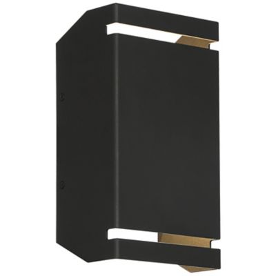 Access Lighting La Vida LED Outdoor Tall Wall Sconce - Color: Black - Size: