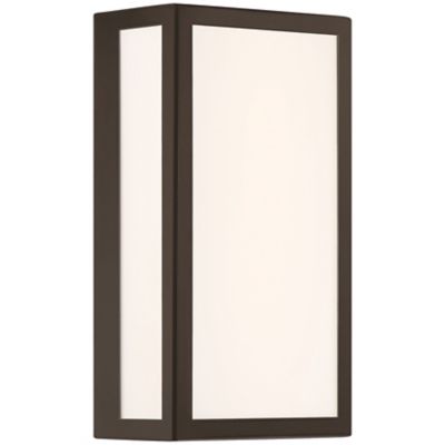 Access Lighting GEO LED Outdoor Wall Sconce - Color: Black - Size: Short - 