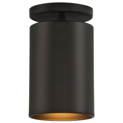 Access Lighting Pint Outdoor Flushmount Light - Color: Black - Size: 1 ligh