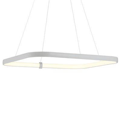 Access Lighting Ravello LED Square Pendant Light in Silver