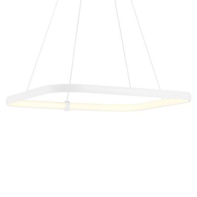 Access Lighting Ravello LED Square Pendant Light in White